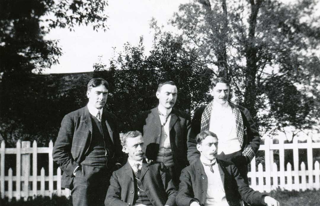 Charles Victor, Louis Frederick, Joesph Patrick, William Albert & James Duggan Monaghan Willow Park 1906 Web